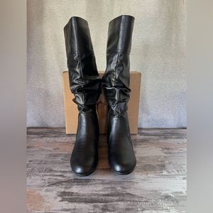 Jeossy Women's 9601 Knee High Boots Tall Slouch Boots with Inside Zipper